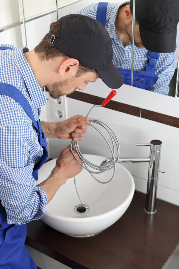 drain cleaning vertical